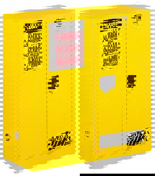 Standard Cabinet: Manual Closing & Self-Closing, 1 Shelf, Yellow